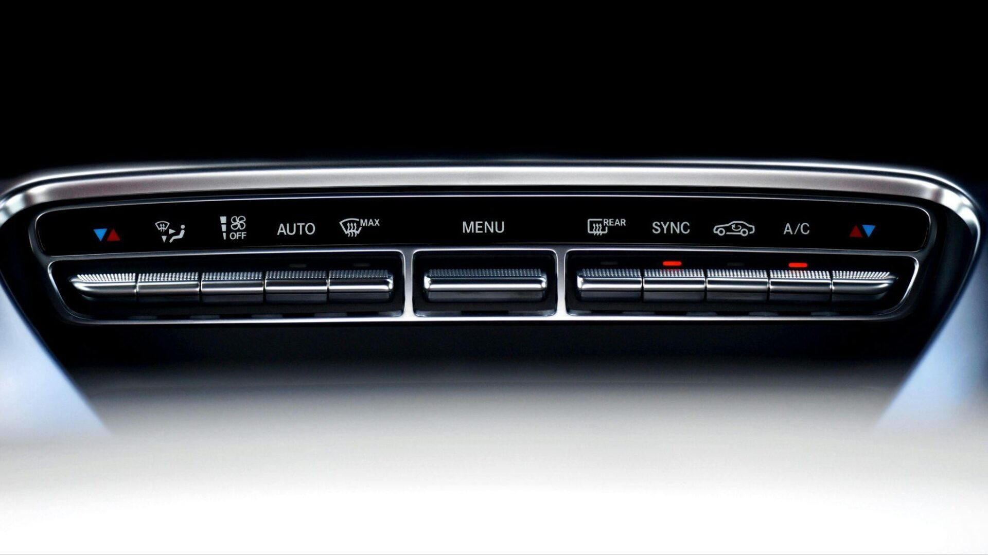 A close up image of an AC panel